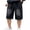 Black, variant on Mnyotv high waisted baggy shorts for boys casual Wide Leg Jean Shorts with pockets kids retro denim jorts
