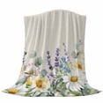 thumbnail image 6 of Spring Flowers Blanket Soft Cozy Warm Throw Blanket for Couch, Plush Fuzzy Flannel Fleece Blankets for Sofa, Farmhouse Botanical Floral Wildflowers Bed Blankets Lightweight Gifts for Women, 30"x40", 6 of 9