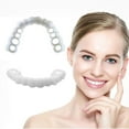 thumbnail image 4 of False Teeth Veneer Silicone Top Bottom Veneers Temporary Cosmetic Upper Lower Denture Fake Tooth Cover, 4 of 8