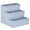 Grey, variant on PawHut Pet Steps 3-Step Dog Stairs for Small Dogs Cats and Wooden Ramp with Storage Box Carpet Tread, White