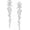 Floral_Silver-Tone, variant on Gorgeous Wedding Prom Jewelry Marquise Cubic Zirconia Teardrop Crystal Chandelier Bridal Dangle Earrings for Women Brides