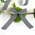 thumbnail image 5 of LIFKOME 3 Rolls Black White Ribbon Plaid Ribbon 450.00X3.80X0.10CM, 5 of 8