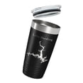 thumbnail image 3 of Lake Harding Map Tumbler Travel Mug Insulated Laser Engraved Coffee Cup Alabama Georgia 20 oz Black, 3 of 5