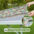 thumbnail image 6 of Golden Retriever Dog and Flowers Square Fitted Tablecloth with Elastic Edge,Square Table Cover,Washable Elastic Table Cover for Home Kitchen Party Decor 36"x36", 6 of 6