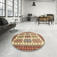 thumbnail image 4 of Ahgly Company Machine Washable Indoor Rectangle Abstract Fire Brick Red Area Rugs, 5' x 8', 4 of 7