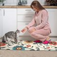 thumbnail image 3 of Pioneer Flower Floral Print Pattern Kitchen Rugs Sets Of 2,Anti Fatigue Kitchen Mat Rugs Non Slip Washable,Decorative Kitchen Floor Mats for Kitchen,Sink,Laundry,17"x30"+17"x47", 3 of 7