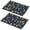 Pioneer Flower Floral-2, variant on Placemat, Pioneer Flower Floral Print Pattern Place Mats Table Mat Set Of 2, PVC Washable Placemats for Party Kitchen Dining Decoration, 18x12 Inch, Fade Resistant