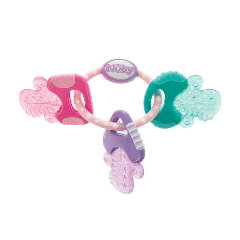 Nuby IcyBite Textured Silicone Teether with Cooling purICE Gel for