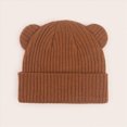 thumbnail image 6 of 3-36 Months Baby to Toddler Beanie Solid Hats Kids Cute Knitted Cuffed Hats for Boys Girls Infant Baby Winter Hat, 6 of 9