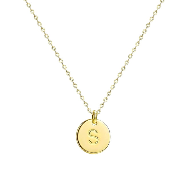 XWSHYW Collares Colgantes Moda Mujer Regalo 26 Letras Inglesas Nombre Cadena Colgante Collares Joyería