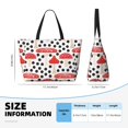 thumbnail image 4 of KdxioForest Mushrooms for Beach Bag for Women Large Beach Tote Bag Waterproof Sandproof Swim Bag with Zipper Pockets Beach Vacation Travel, 4 of 7