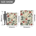 thumbnail image 6 of Yayeee Throw Blanket for Couch Soft Warm 50" x 60" Sofa Chair Bed Decoration, Small Strawberry Pattern, 6 of 7