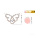 thumbnail image 3 of ANGARA Natural Diamond Butterfly Fashion Pendant in 14K Rose Gold for Women (Size-2.2mm| Color-G| Clarity-VS2) | April Birthstone, Anniversary, Jewelry Gift for Women | Natural Diamond Necklace, 3 of 8