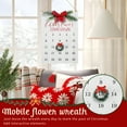 thumbnail image 3 of Christmas Countdown Calendar, Christmas Advent Calendar, Christmas Wreath Calendar, Farmhouse Wooden Hanging Decor for Wall, 3 of 6