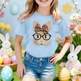 thumbnail image 2 of Shadoumai Easter Egg Bunny Graphic Tee For Toddler Kids Holiday Celebration Shirt, 2 of 4