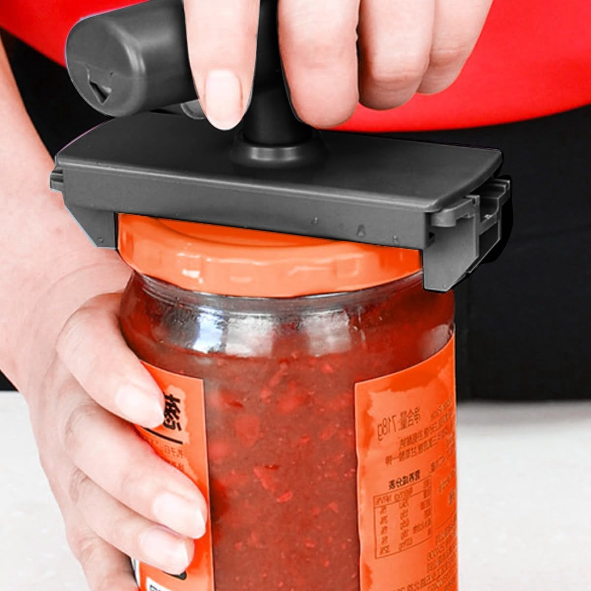 FRKSMD-Jar Opener, Easy Grip Handheld Jar Openers for Seniors & Women, Effortlessly Opens Stuck, Tight Lids on Jars, Bottles, Cans with 3s, No-Slip Grip & Wide Mouth Opener