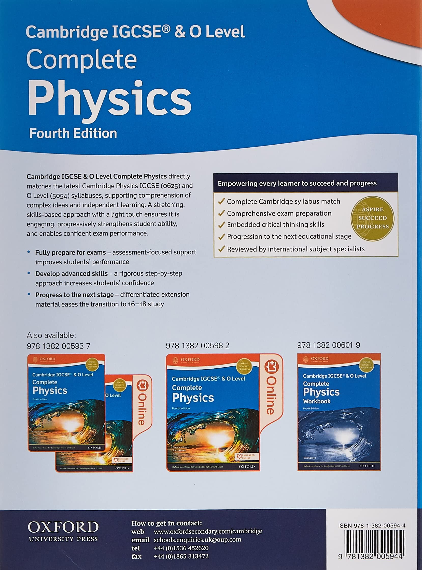 Cambridge IGCSE & O Level Complete Physics Student Book, 4th