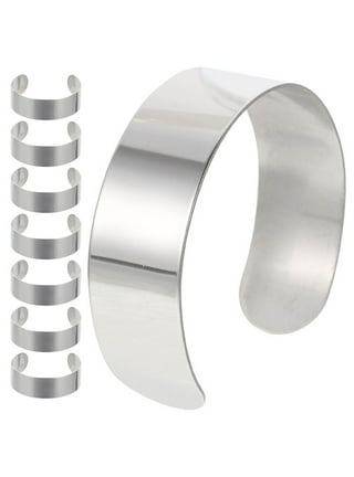 Bracelet Bending Bar Kit, 10 Pcs Stainless Steel Bracelet Blank DIY Bangle  Blank Cuff, Metal Engraving Bracelet Blanks 