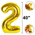 thumbnail image 4 of Balloon Kelfuoya Gold Number 24, lámina de mylar de 40 pulgadas, 4 of 5