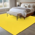 thumbnail image 5 of Lemon Yellow Area Rugs 5x8 for Living Room, Farmhouse Solid Yellow Color Modern Art Non Slip Washable Rug Runner, Low Pile Indoor Floor Carpet Mat Bathroom Rugs for Bedroom, Kids Room, 5 of 9