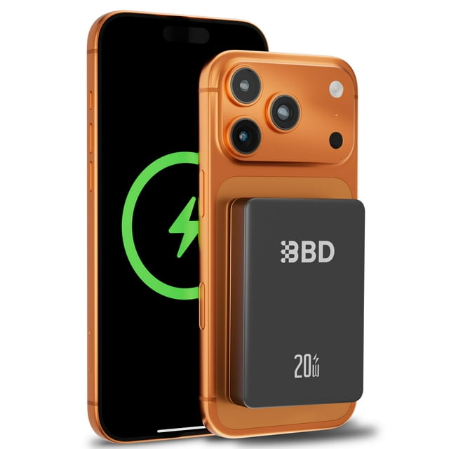BBD Power Bank magnético inalámbrico de 10000 mAh, cargador PD de 20 W