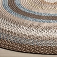 thumbnail image 4 of Safavieh Braided 10' X 14' Oval Hand Woven Polypropylene Rug in Brown, 4 of 5