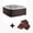 Arctic White/Espresso, variant on Lifesmart LS700DX Pillow Bundle - 7 Person, 90-Jet, 220-Volt, Arctic White / Espresso Brown with two (2) spa pillows!