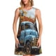 thumbnail image 1 of Disketp Rustic Vintage Truck Autumn para Vestido sin Mangas para Mujeres, Vestidos de Verano para Mujeres, Casual y Holgado para la Playa, 1 of 7