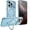 Sierra Blue, variant on JETeacka Magnetic for iPhone 17 Pro Case with Stand Camera Protection Military Drop Protection Not Yellowing Slim Cover, Black