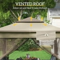 thumbnail image 4 of Outsunny 10.7' x 10.7' Pop Up Gazebo Outdoor Canopy Shelter with 2-Tier Soft Top & Removable Zipper Netting, Event Tent with Large Shade, Khaki, 4 of 9