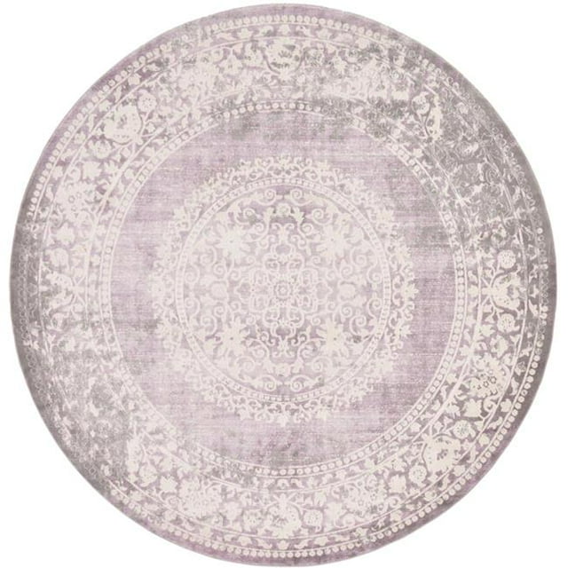 Unique Loom 3130015 8 x 8 Pi Olwen Nouveau Tapis Rond Classique&44; Violet