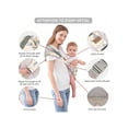 thumbnail image 2 of Baby Sling Carrier, Kind Kompakte Hüftsitz One-Shoulder Carrier Tragbare Leichte Babytrage Sling Hüfte Neugeboren Zum Kleinkind Für Säuglinge Tragen Bis 44 Lbs Ganzjahresriemen, 2 of 6