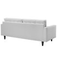 thumbnail image 3 of Modway Empress Modern Bonded Leather Button Tufted Sofa in White, 3 of 4