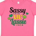 thumbnail image 4 of Inktastic Saint Patrick's Day Sassy Lil' Lassie with Shamrocks Girls Toddler T-Shirt, 4 of 5