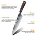 thumbnail image 5 of Kitchen Knife Set,DFITO 8-Piece Kitchen Knife Set Stainless Steel Forged,Ultra Sharp Blades,Chefs Knife Set, 5 of 8
