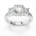 thumbnail image 2 of 3.40 Ct Stunning Solitaire Round Cut Diamond Wedding Rings for Women Solid 14K White Gold, 2 of 6