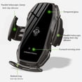 thumbnail image 3 of Soporte inalámbrico para teléfono con cargador de coche, Sensor inteligente de carga rápida, soporte de sujeción automático para coche, 3 of 5