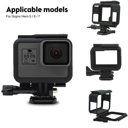 2pc Frame Mount For GoPro HERO 5/6/7 Camera Housing Case Border Protective Shell
