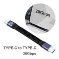 thumbnail image 2 of lanema Short UsbC to TypeC Cable USB3.2 20Gbps Fast Charging Data Transfer Line 10CM, 2 of 9