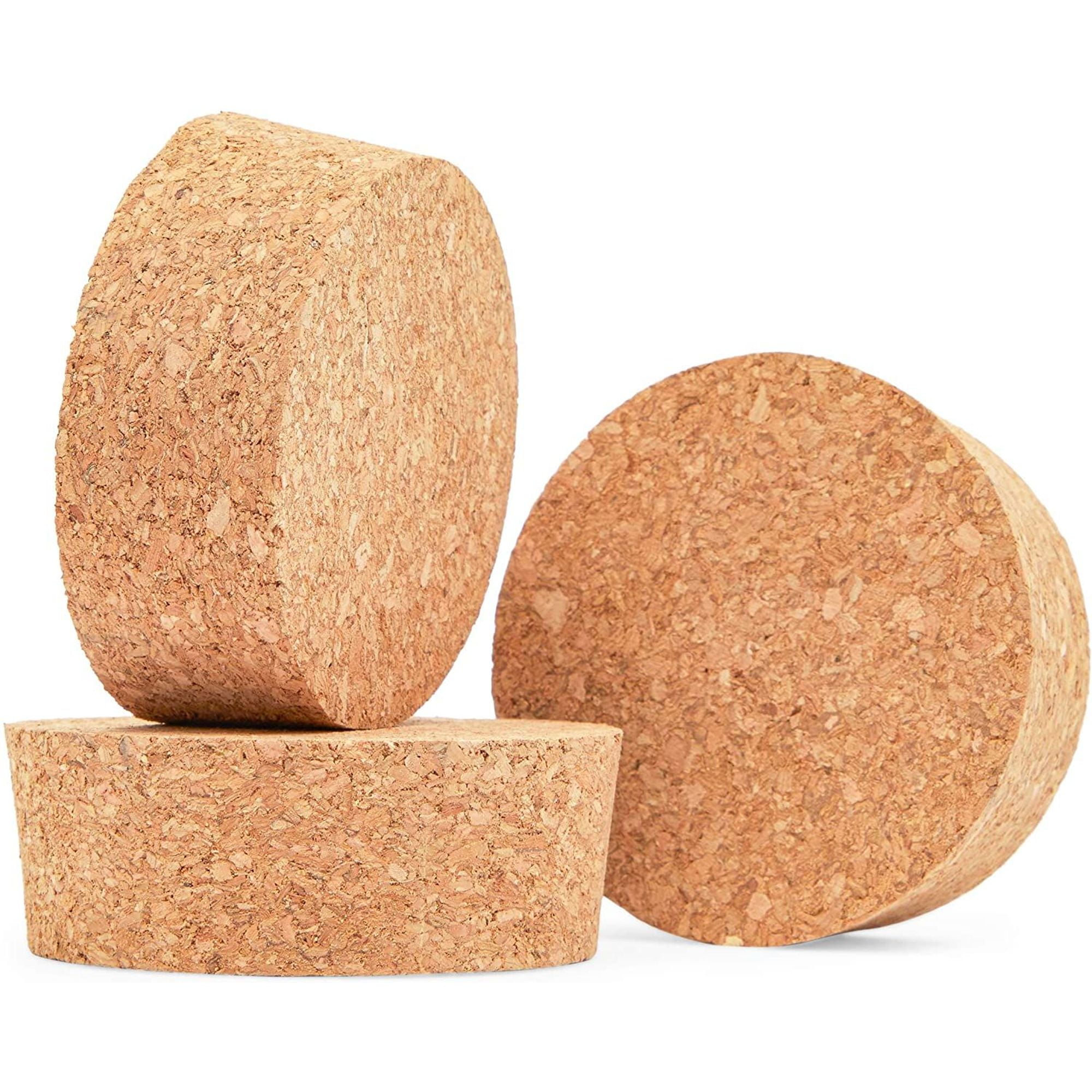 Juvale 3.5" Size 48 Tapered Cork Plugs, Suitable for Most Wine and