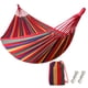 thumbnail image 1 of Hamaca de camping mejorada hecha de lona engrosada duradera con dos vigas de equilibrio antivuelco y correas de metal resistentes para acampar, patio TUNC Sencillez, 1 of 5