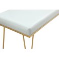 thumbnail image 4 of Chic Home Aldelfo Bench PU Leather Upholstered Hairpin Legs, 4 of 4