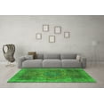 thumbnail image 3 of Ahgly Company Indoor Square Oriental Green Modern Area Rugs, 5' Square, 3 of 4