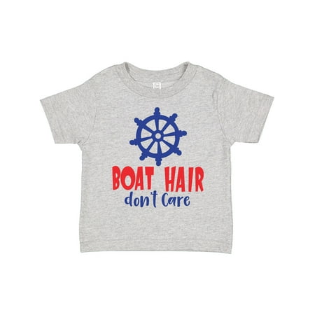 

Inktastic Boat Hair Don t Care Boat s Wheel Ship s Wheel Gift Toddler Boy or Toddler Girl T-Shirt