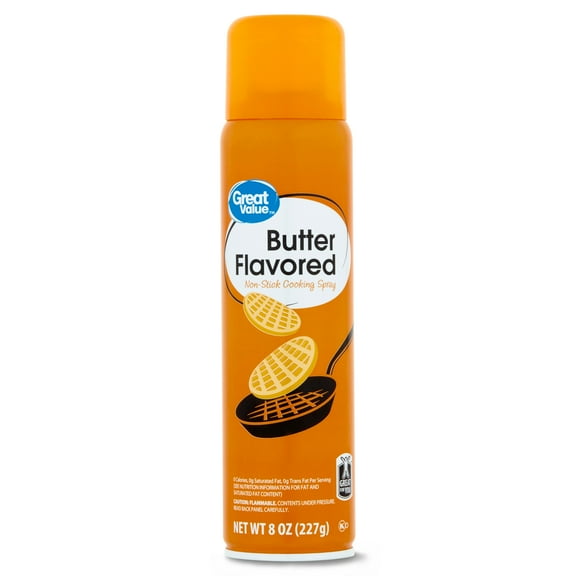 Great Value Butter Cooking Spray, 8 ounces