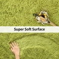 thumbnail image 3 of TWINNIS Fluffy Rug Carpets Soft Shaggy Area Rug Indoor Floor Rugs for Kids Room Comfy Cute Nursery Rug 4' x 5.3', Green, 3 of 8