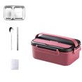 thumbnail image 3 of Self-heating Lunch Box under $5! Xqxayjr Self Heating Lunch Box, Stainless Steel Insulated Lunch Box, Portable Food Warmer, Teens Office Lunch Container, Outdoor Picnic Lunch Box with Heating Pack, 3 of 6