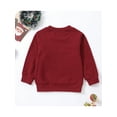 thumbnail image 3 of Bagilaanoe Toddler Baby Girl Boy Christmas Sweatshirt Long Sleeve Christmas Tree Letter Print Pullover 12M 18M 24M 3T 4T 5T 6T Kids Fall Loose Tee Tops, 3 of 9