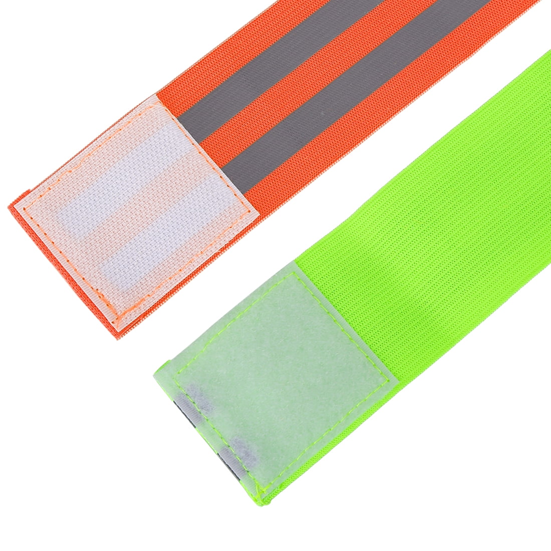 Unique Bargains 8Pcs High Visibility Night Cycling Reflector Straps Reflective Bands