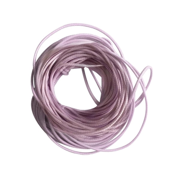 Cordón Encerado de 1,5 Mm, de material cuero de Imitación para Manualidades, Bricolaje, , Fabricación de Joyas, 22 Colores 15 mm 10 m Púrpura